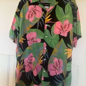 Original Use Pink and Green Floral Women’s Shirt
